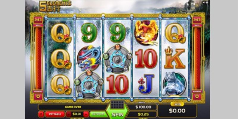 Five Elements - Tựa Game Quay Hũ Đỉnh Cao Trả Thưởng Uy Tín 2 Luật chơi của Five Elements Slot