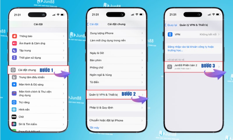 Tải App Jun88: Hướng Dẫn Nhanh Trên Android & iOS 3 Cách tải App Jun88 cho iphone