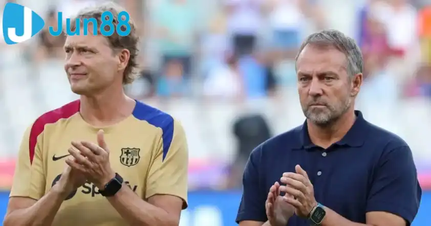 Hansi Flick cùng trợ lý Marcus Sorg sẽ được dẫn dắt Barca trong trận đấu với Newcastle, sau khi UEFA chấp nhận kháng cáo (Ảnh: Tribuna). Hansi Flick cùng trợ lý Marcus Sorg sẽ được dẫn dắt Barca trong trận đấu với Newcastle, sau khi UEFA chấp nhận kháng cáo (Ảnh: Tribuna).