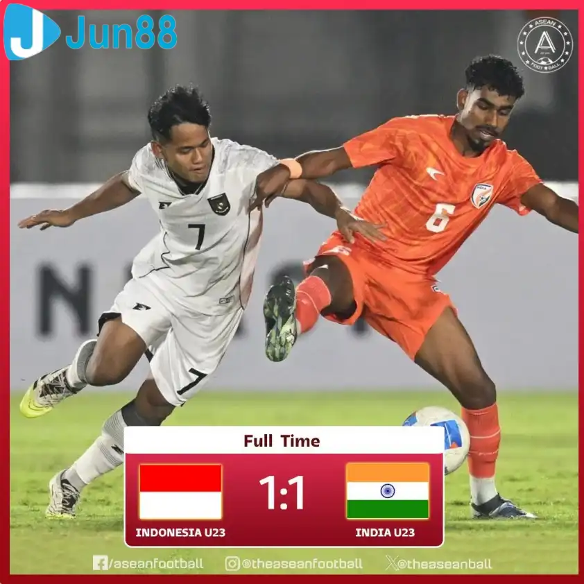 Chung cuộc 2 đội hòa nhau với tỷ số 1-1