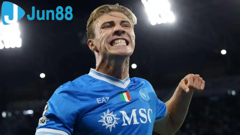 MU sẵn sàng bán Hojlund cho Napoli ngay trong tháng 1 (Ảnh: GOAL)